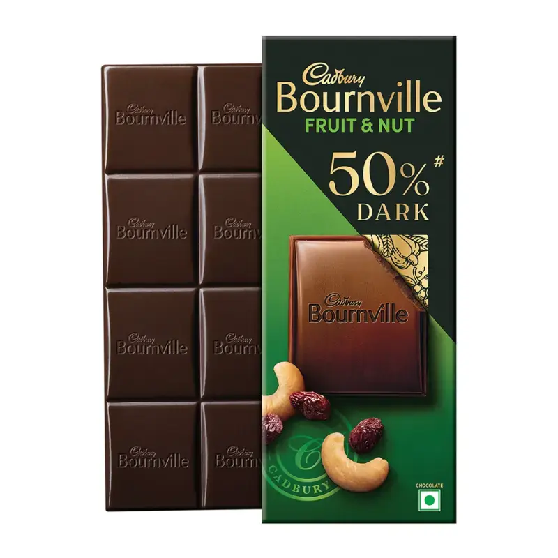 Cadbury Bournville Fruit & Nut Dark Chocolate Bar: 75 g by CADBURY