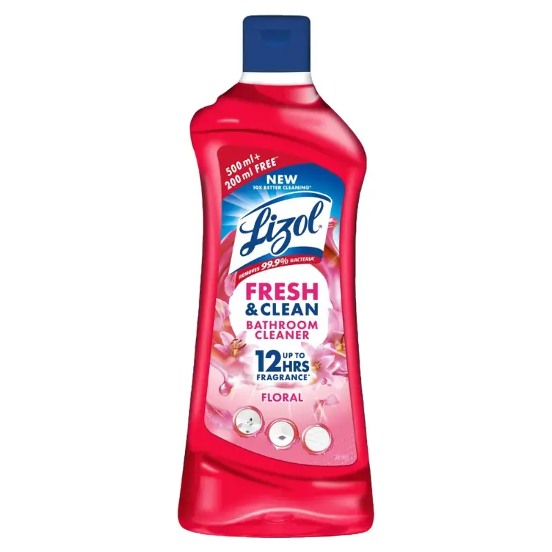 Lizol Floral Fresh & Clean Bathroom Cleaner: 700 ml by LIZOL