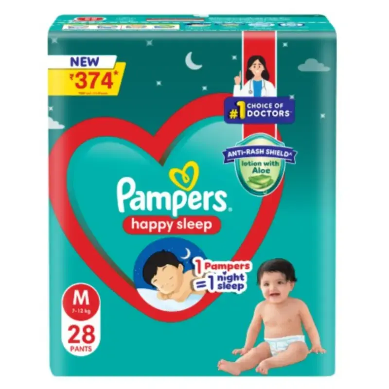 Pampers Happy Sleep Pants M (7-12 kg): 28 U by PAMPERS