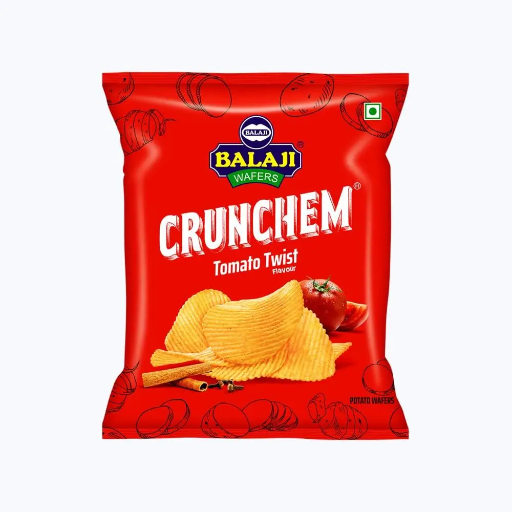 Balaji Crunchem Tomato Twist Wafers