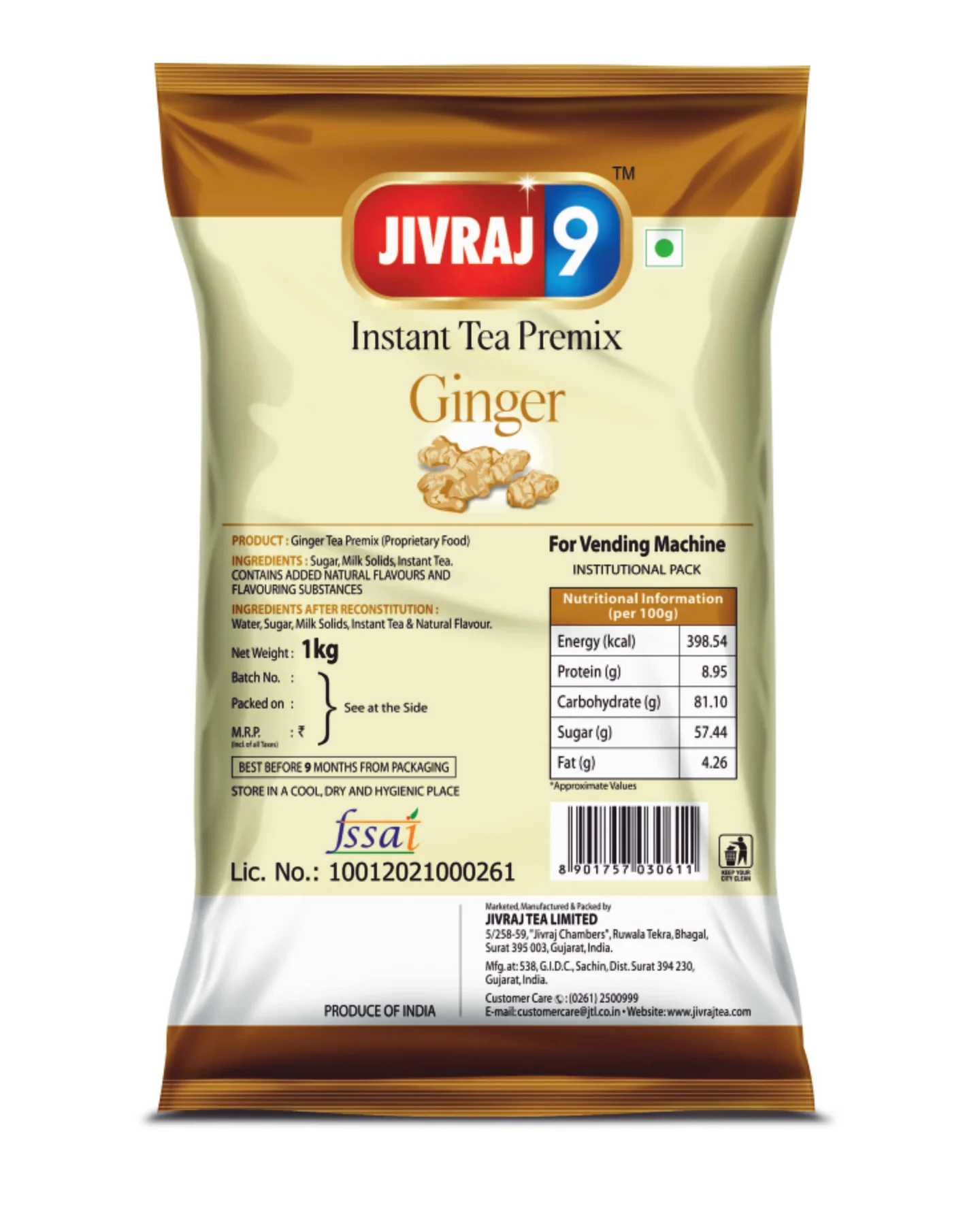 JIVRAJ9 GINGER PREMIX TEA