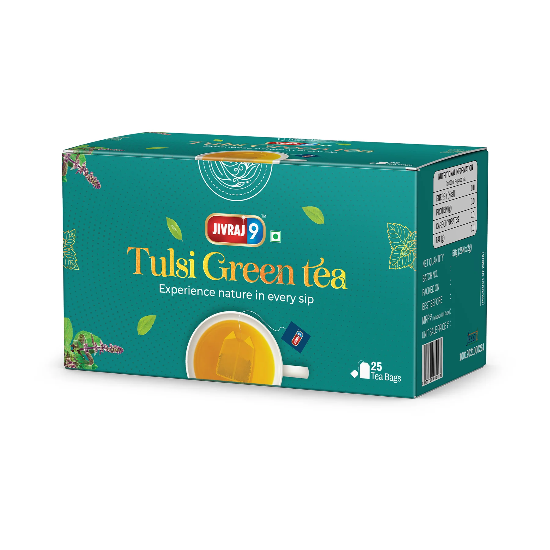 JIVRAJ9 TULSI GREEN TEA