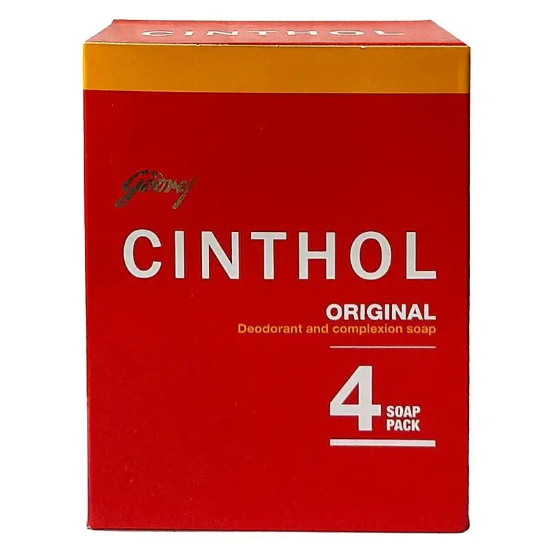 Cinthol Original Deodorant & Complexion Soap: 4x100 g