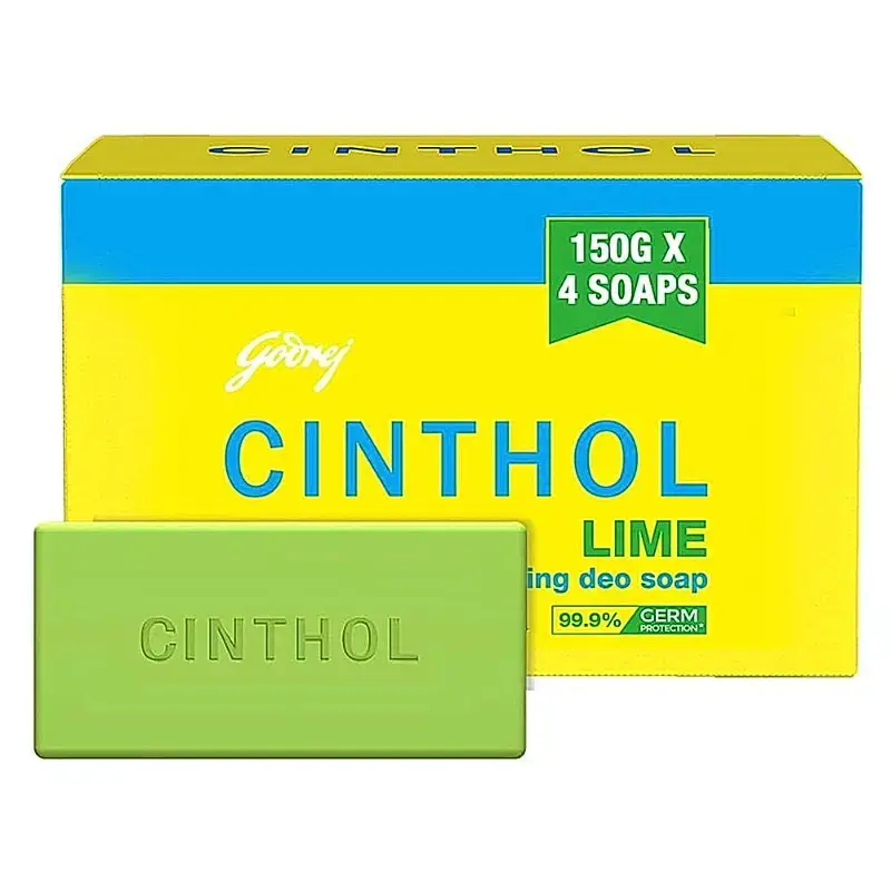 Cinthol Lime Refreshing Deo Soap: 4x150 g
