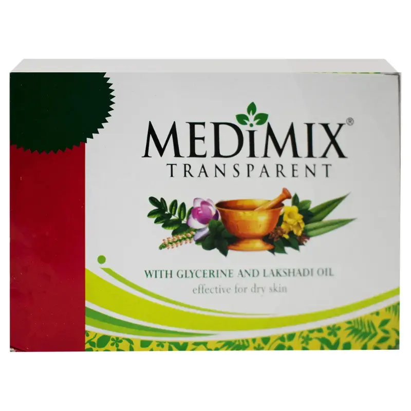 Medimix Transparent Glycerine & Lakshadi Oil Soap: 3x125 g