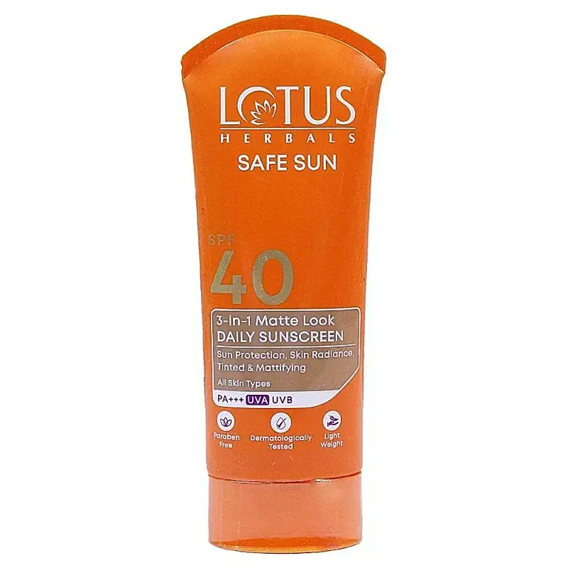 Lotus Herbals Daily Sunscreen Cream SPF 40 UVB: 100 g
