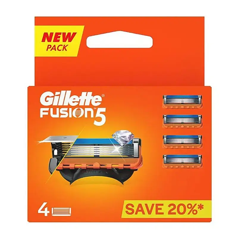 Gillette Fusion Cartridges: 4 Unit