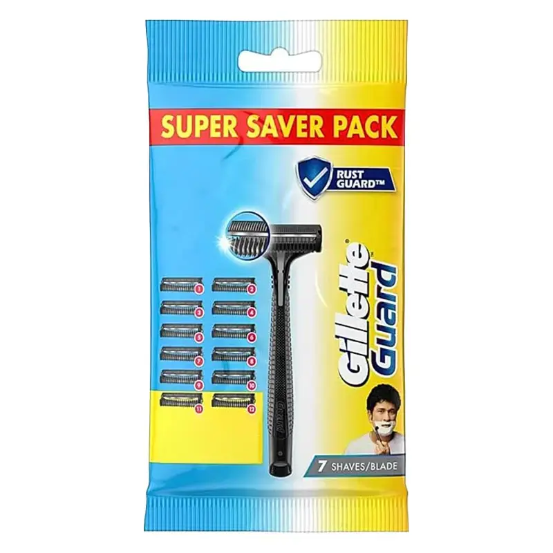 Gillette Guard: 1 Razor + 12 Cartridges