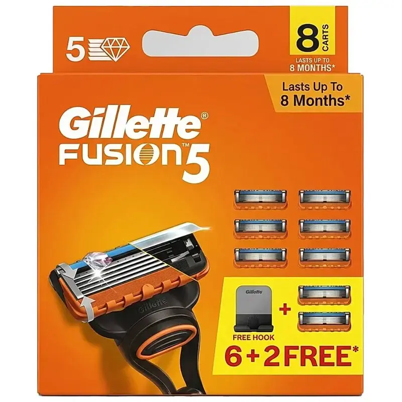 Gillette Fusion 8 N Cartride: 8 Unit