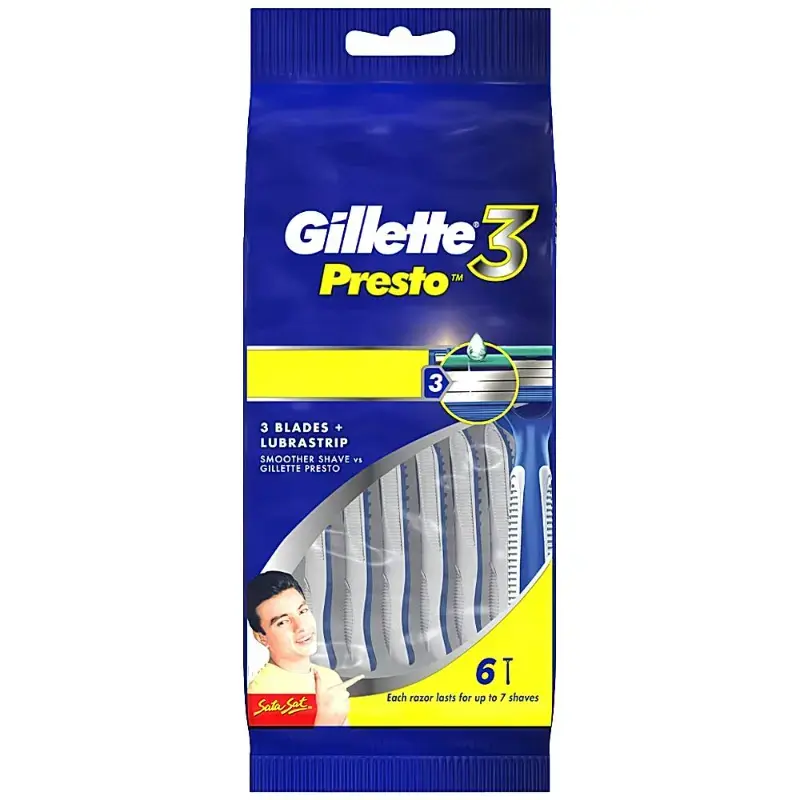 Gillette 3 Presto: 5 Razors