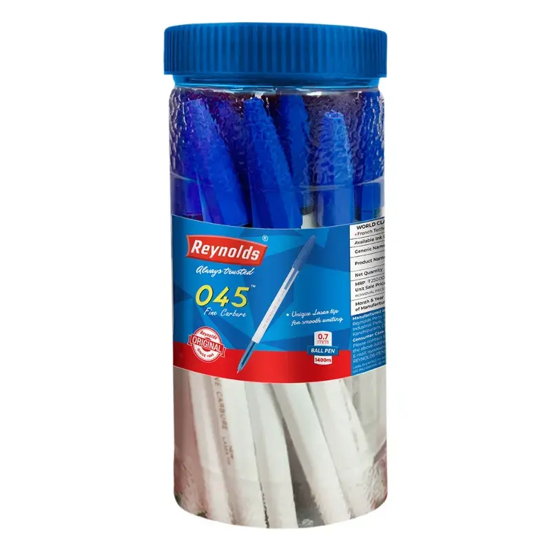 Reynolds 045 Jar Ball Pen - Blue: Pack Of 25