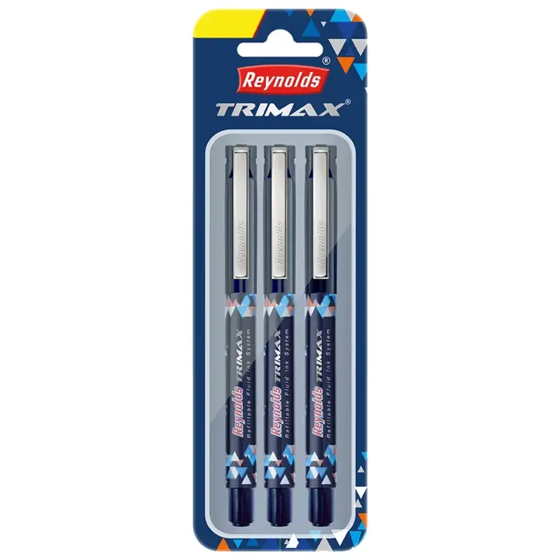 Reynolds Trimax Ball Pen - Blue: Pack of 3
