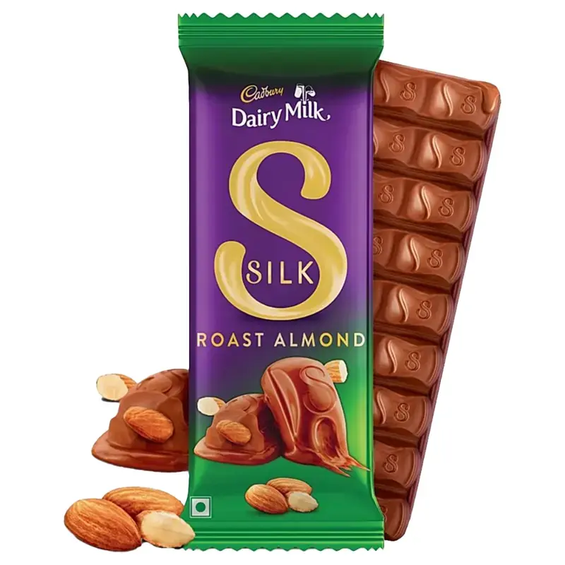 Cadbury Dairy Milk Silk Roast Almond Chocolate Bar: 134 g