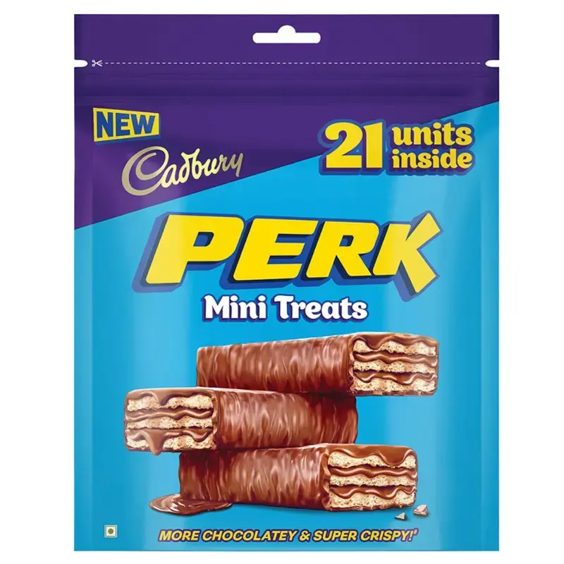 Cadbury Perk Chocolate Coated Wafer Mini Treats: 115.5 g