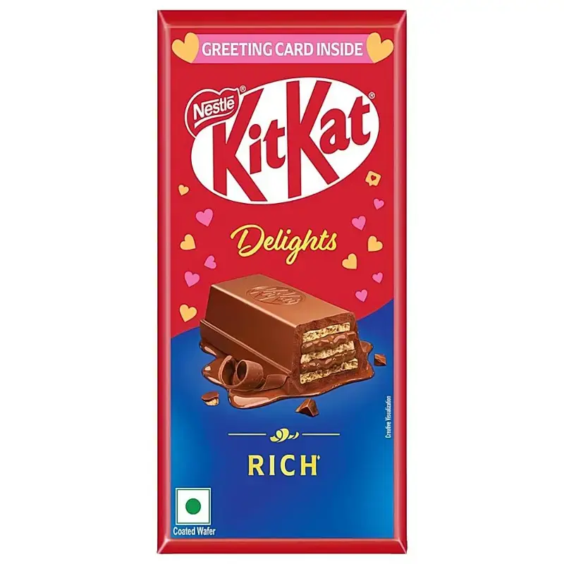 Nestle Kitkat Delights Rich Coated Wafer: 150 g