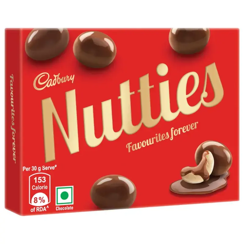 Cadbury Nutties Sugar Coated Chocolate Pack: 30 g