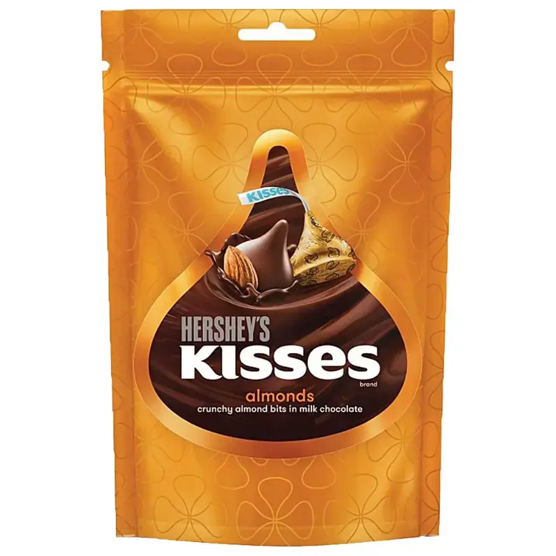 Hershey's Kisses Almond Chocolate Pouch: 100.8 g