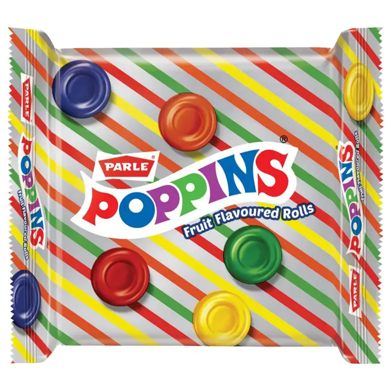 Parle Poppins Fruit Flavoured Rolls: 4x25 g