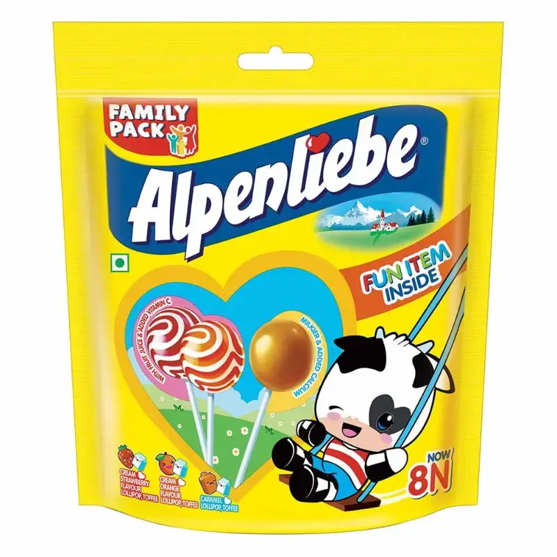 Alpenliebe Pop Assorted Lollipop Pack: 6x8 g