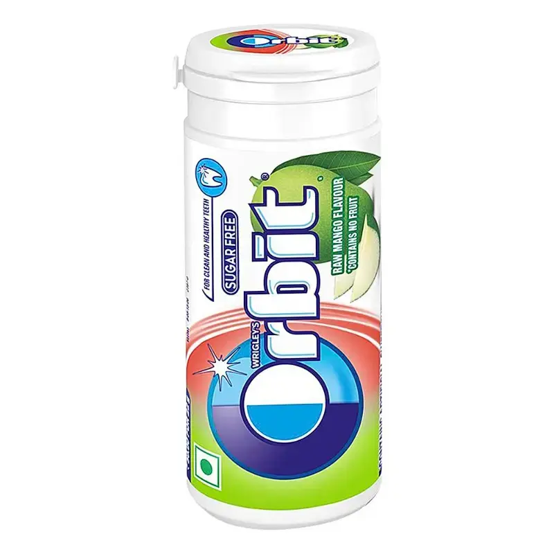 Orbit Raw Mango Flavour Sugar Free Chewing Gum Tube: 22 g
