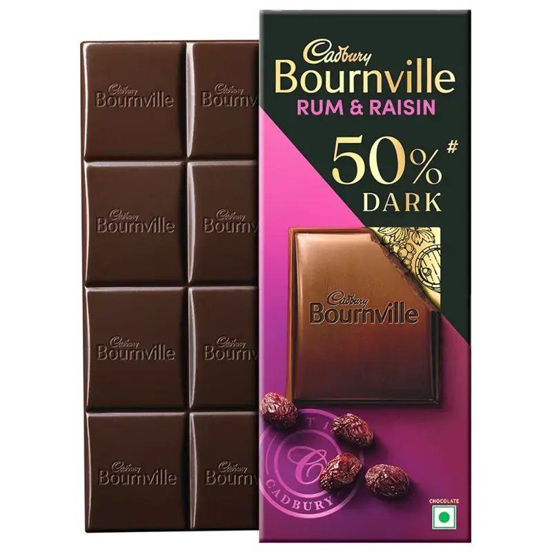Cadbury Bournville Rum & Raisin: 78 g