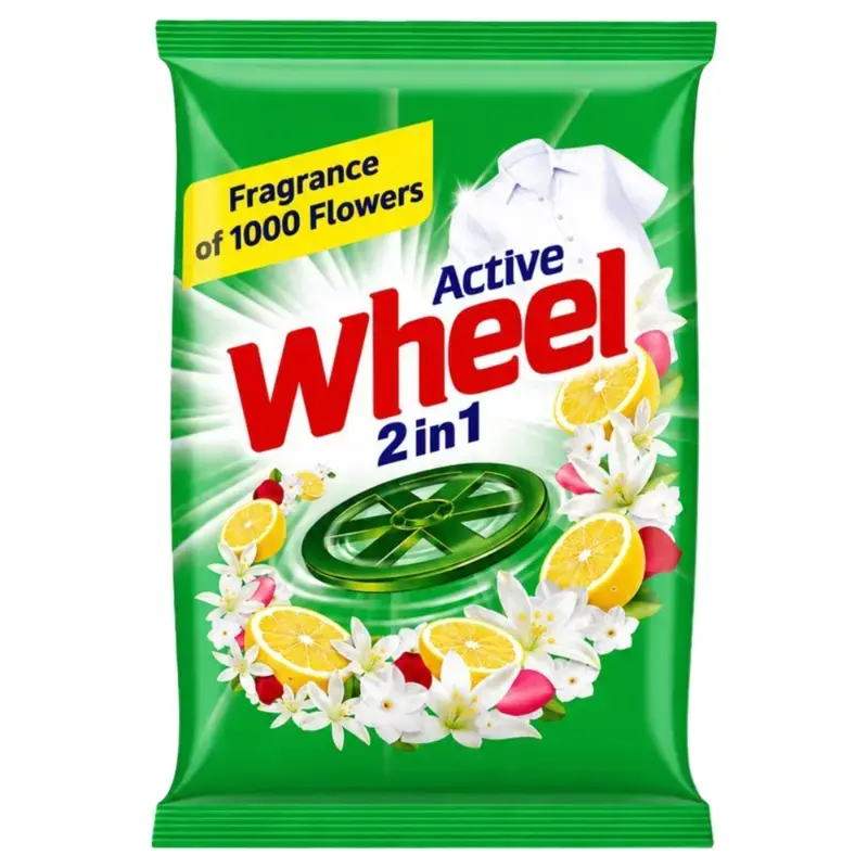 Wheel Active 2 In 1 Detergent Powder Green: 1 kg