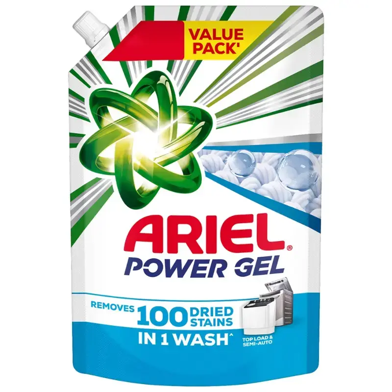 Ariel Power Gel Top Load Liquid Detergent: 900 g