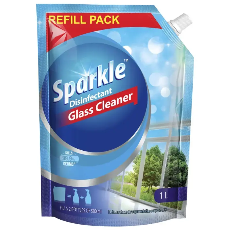 Sparkle Disinfectant Glass Cleaner Refill: 1 L