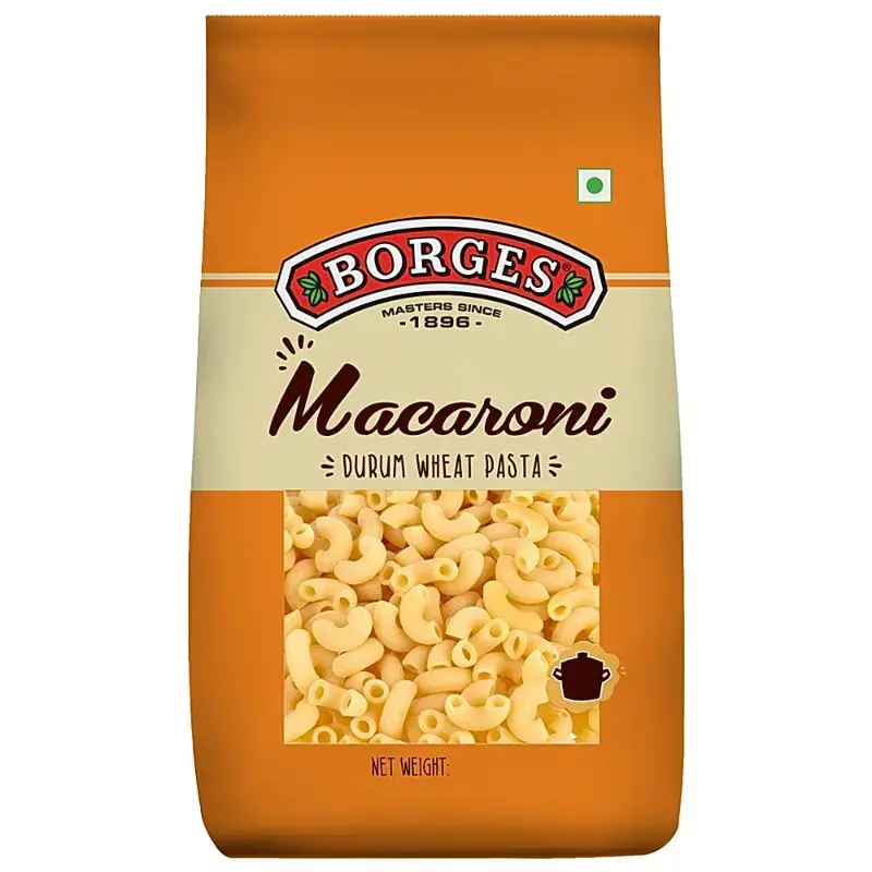 Borges Macaroni Durum Wheat Pasta: 1 kg