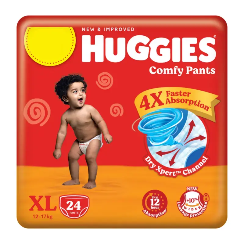 Huggies Dry Pants XL (12-17 kg): 24 Units