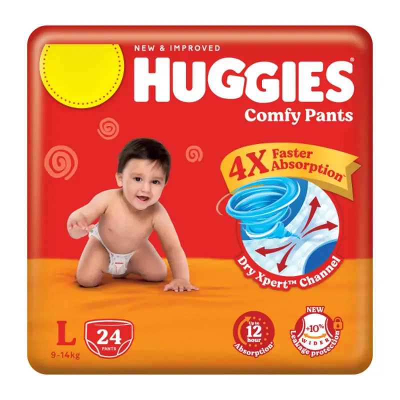 Huggies Dry Pants L (9-14 kg): 24 Units