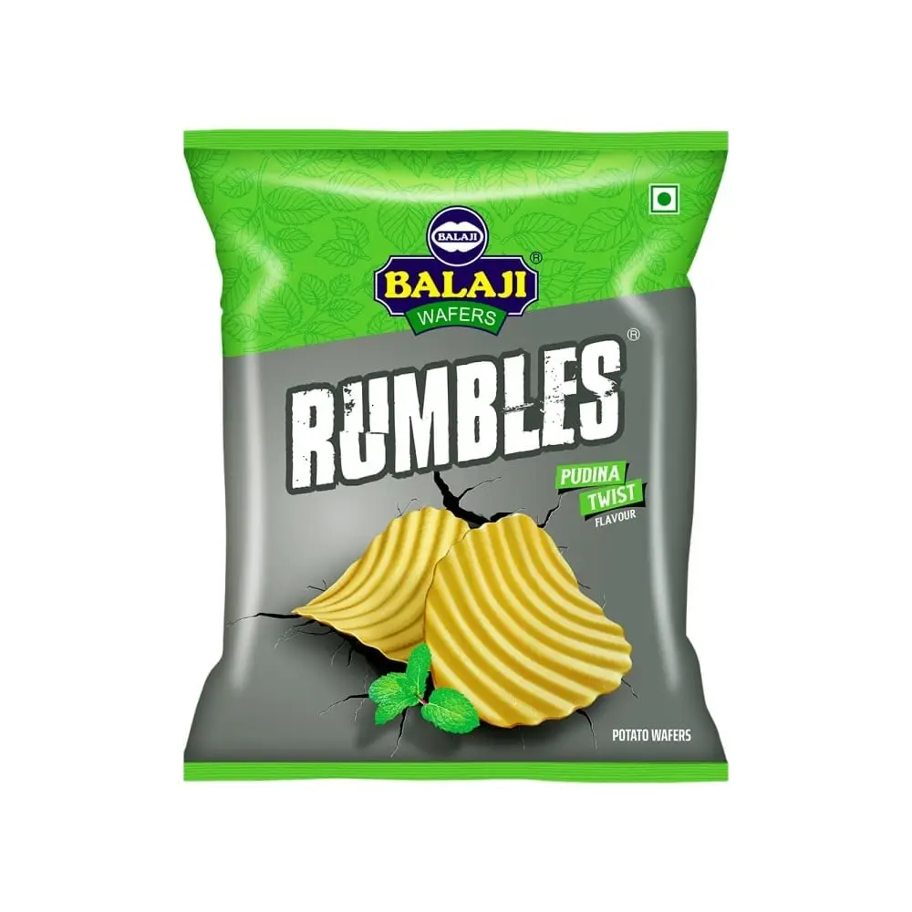 Balaji Rumbles Pudina Twist Potato Wafers by BALAJI - JuganooBox Online Grocery