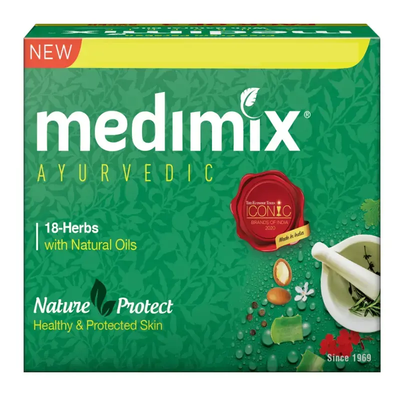 Medimix Ayurvedic Classic 18 Herbs Soap: 3x125 g by MEDIMIX - JuganooBox Online Grocery