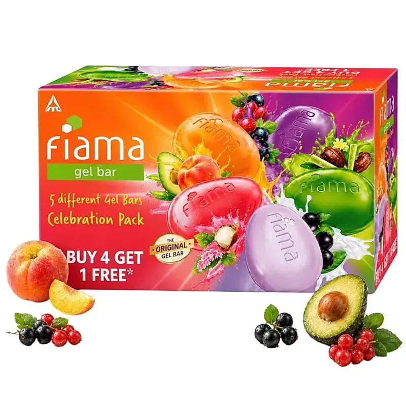 Fiama Celebration Pack Gel Bars: 4x125 g by FIAMA - JuganooBox Online Grocery