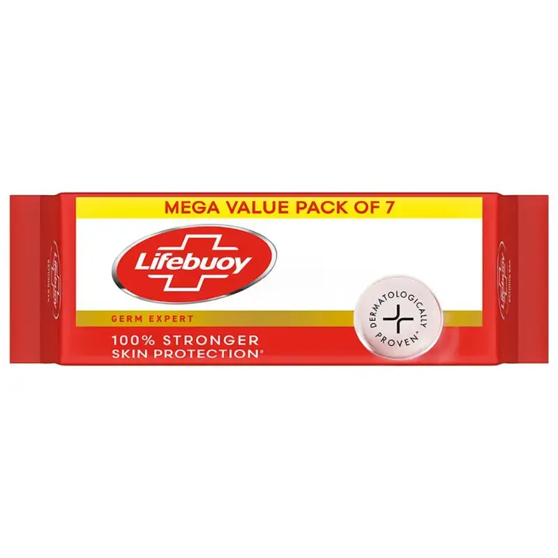 Lifebuoy Germ Guard+ Soap: 7x125 g by LIFEBUOY - JuganooBox Online Grocery