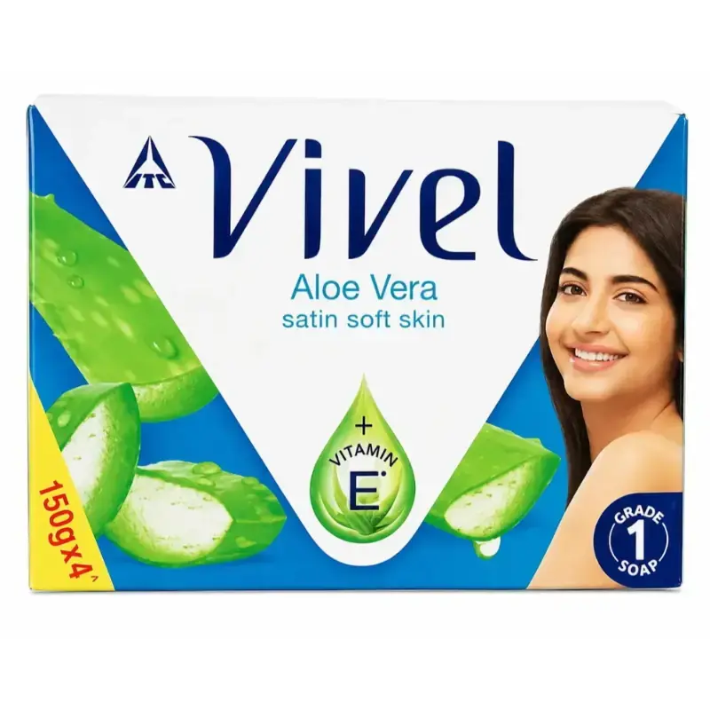 Vivel Aloe Vera Soap: 4x150 g by VIVEL - JuganooBox Online Grocery