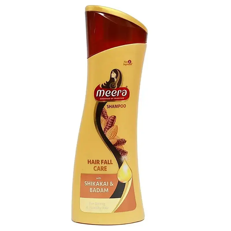 Meera Hairfall Care Shampoo (Shikakai & Badam): 180 ml by MEERA - JuganooBox Online Grocery