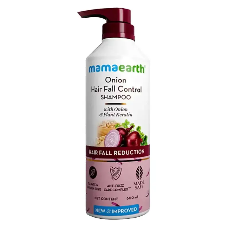 Mamaearth Onion & Plant Keratin Shampoo: 600 ml by MAMAEARTH - JuganooBox Online Grocery