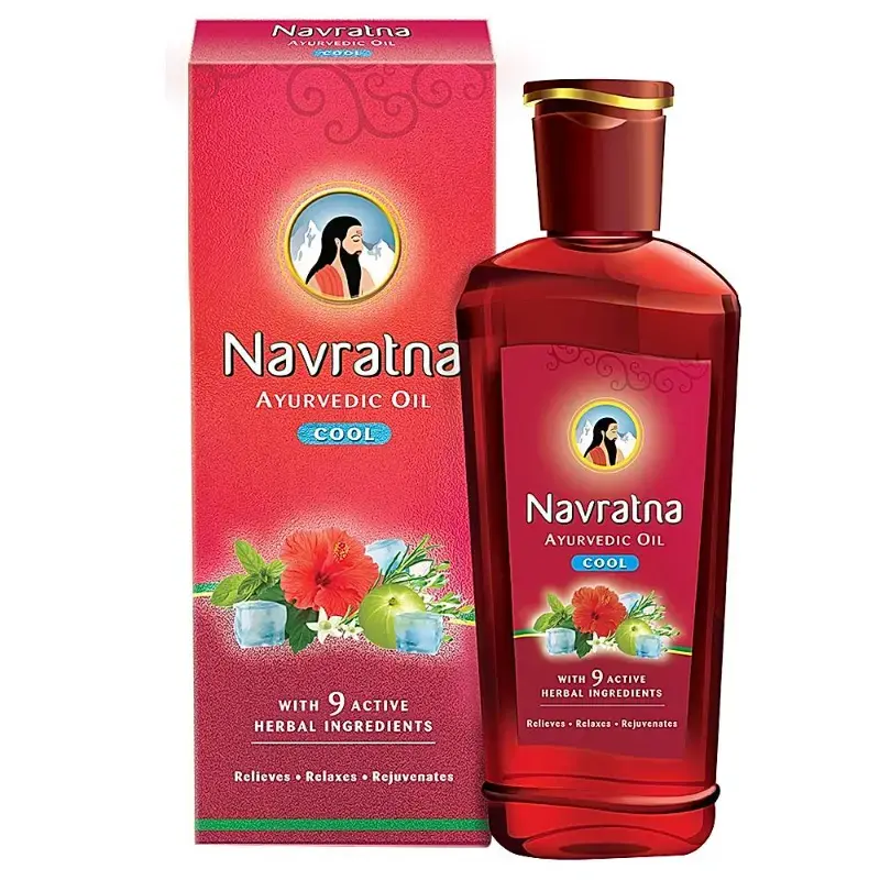 Navratna Ayurvedic Oil: 500 ml by NAVRATNA - JuganooBox Online Grocery