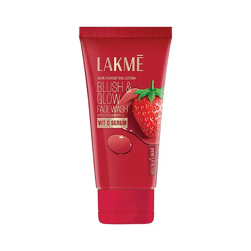 Lakme Blush & Glow Strawberry Freshness Gel Facewash: 100 g by LAKME - JuganooBox Online Grocery