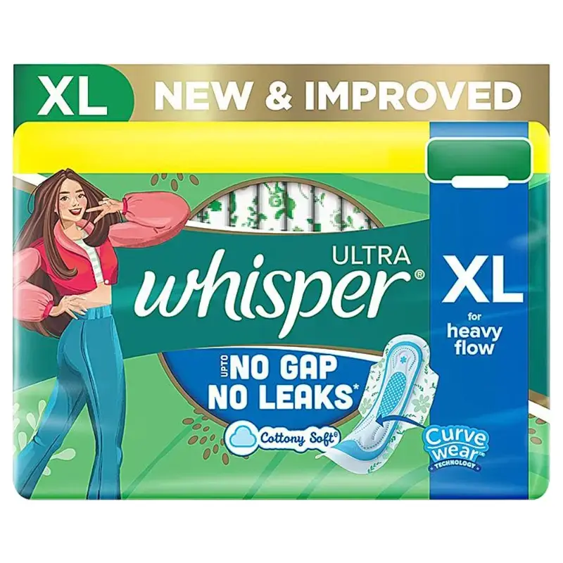 Whisper Ultra No Gaps No Leaks Sanitary Pads (XL): 30 Unit by WHISPER - JuganooBox Online Grocery