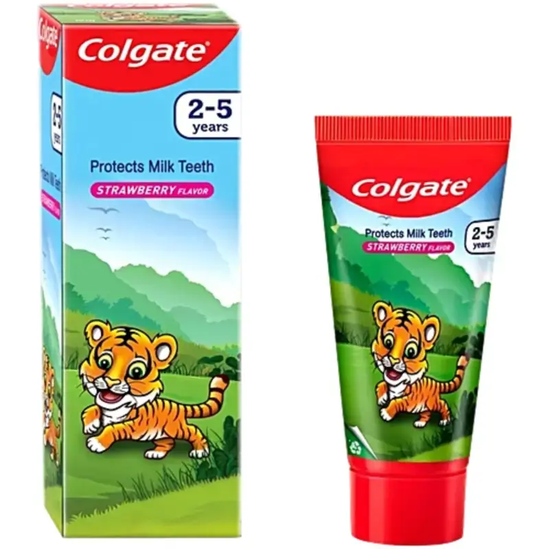 Colgate Kids Toothpaste Strawberry Flavour (3-5 Years): 80 g by COLGATE - JuganooBox Online Grocery