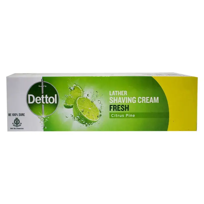 Dettol Fresh Lather Shaving Cream: 60 g by DETTOL - JuganooBox Online Grocery