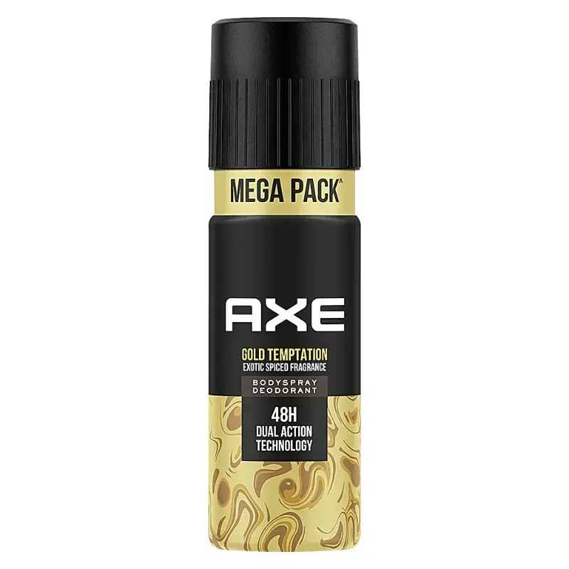 Axe Gold Temptation Exotic Spiced Fragrance Deodorant: 215 ml by AXE - JuganooBox Online Grocery