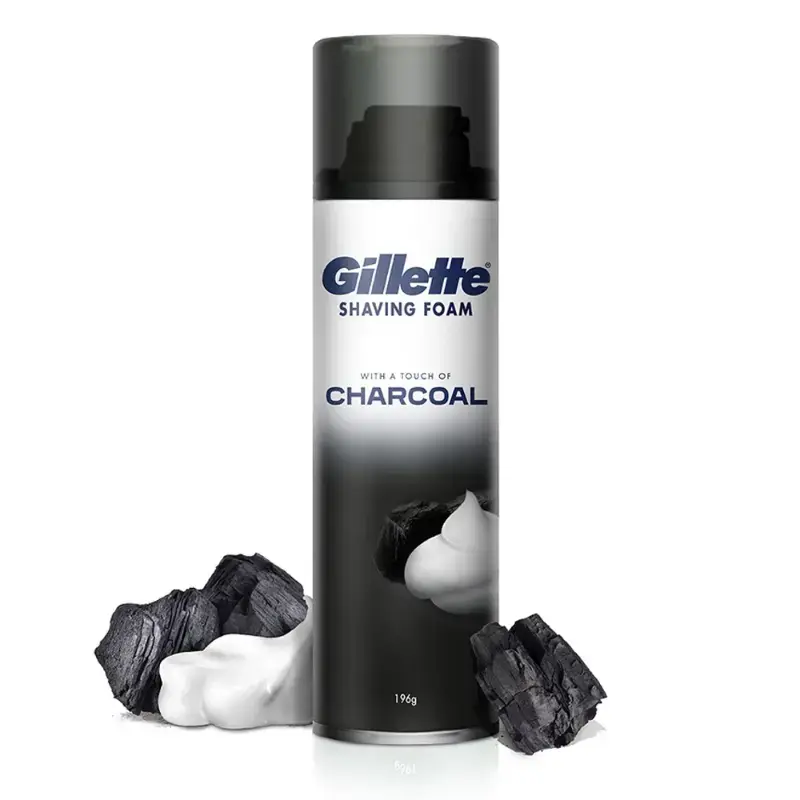 Gillette Shaving Foam - Charcoal: 196 g by GILLETTE - JuganooBox Online Grocery