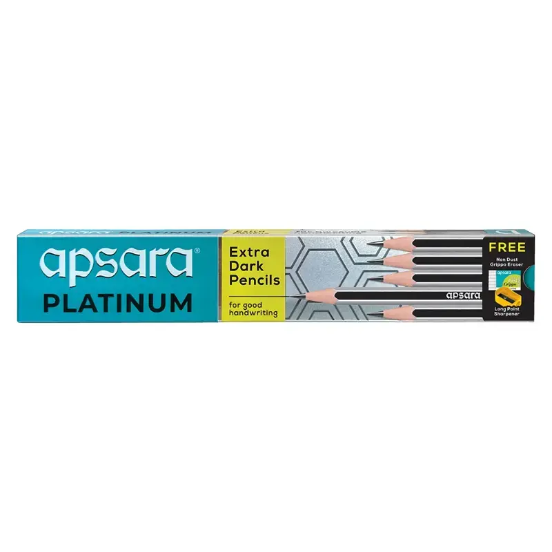 Apsara Platinum Pencil: 10 Pieces by APSARA - JuganooBox Online Grocery