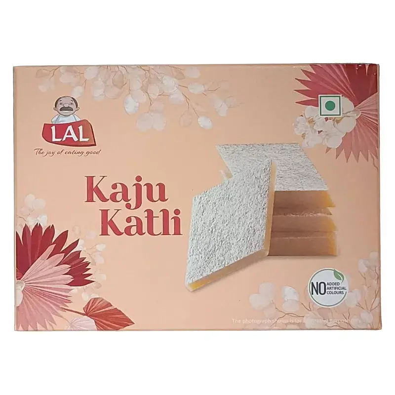 Lal Kaju Katli: 200 g by LAL - JuganooBox Online Grocery