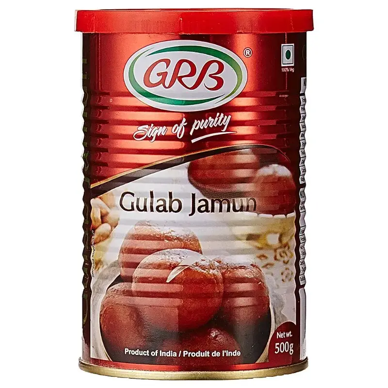 GRB Gulab Jamun Tin: 500 g by GRB - JuganooBox Online Grocery