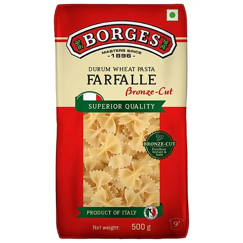 Borges Farfalle Durum Wheat Pasta: 500 g by BORGES - JuganooBox Online Grocery