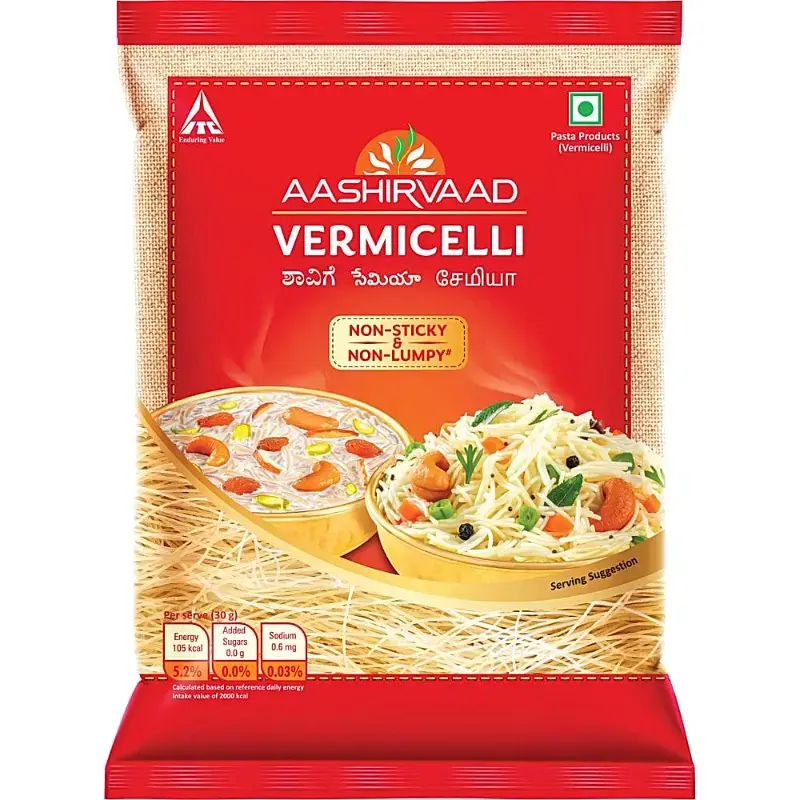 Aashirvaad Wheat Vermicelli: 400 g by AASHIRVAAD - JuganooBox Online Grocery